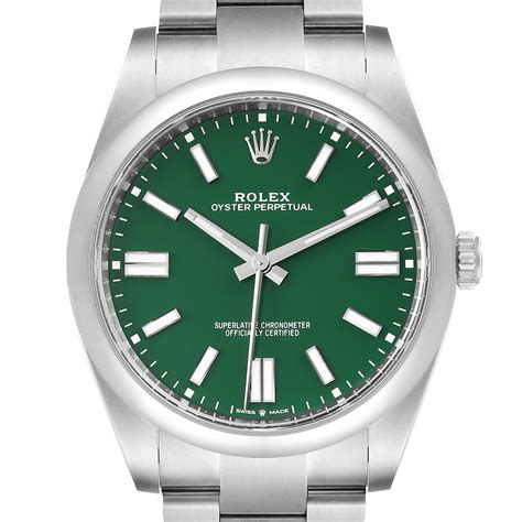 rolex oyster perpetual green price